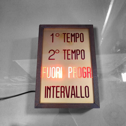 Illuminated sign - Cinema 1st half 2nd half | 60s