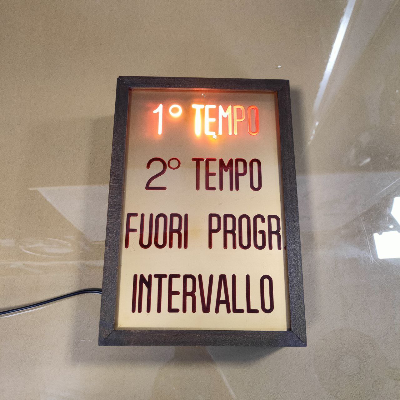 Illuminated sign - Cinema 1st half 2nd half | 60s