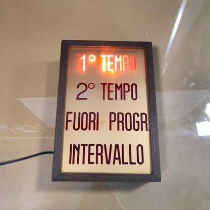 Illuminated sign - Cinema 1st half 2nd half | 60s