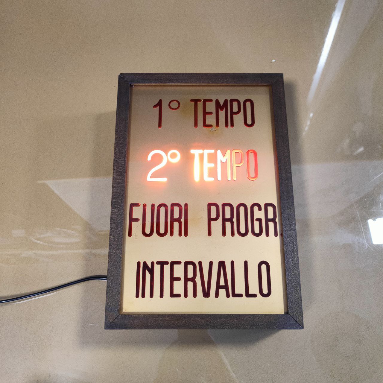 Illuminated sign - Cinema 1st half 2nd half | 60s