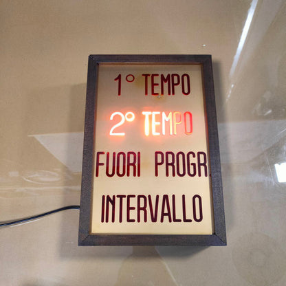 Illuminated sign - Cinema 1st half 2nd half | 60s