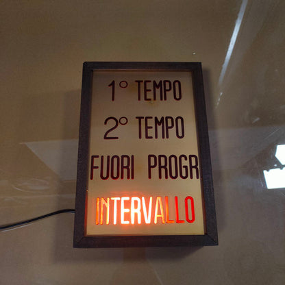 Illuminated sign - Cinema 1st half 2nd half | 60s