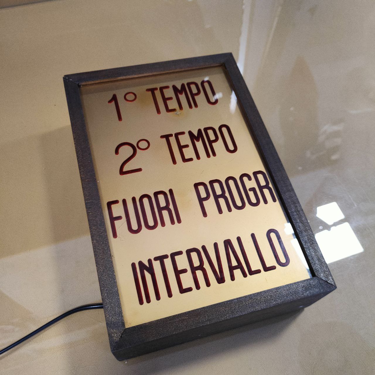 Illuminated sign - Cinema 1st half 2nd half | 60s