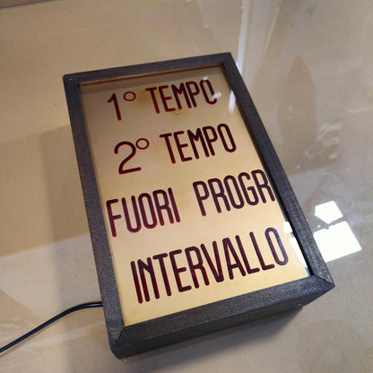 Illuminated sign - Cinema 1st half 2nd half | 60s