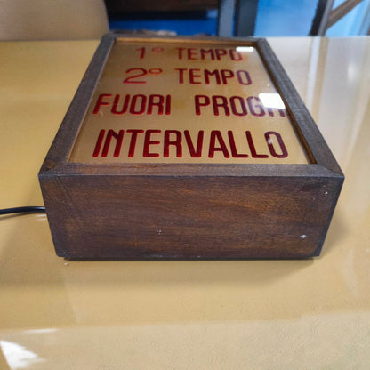 Illuminated sign - Cinema 1st half 2nd half | 60s