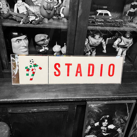 insegna da autobus - Italia '90 - Stadio di Genova