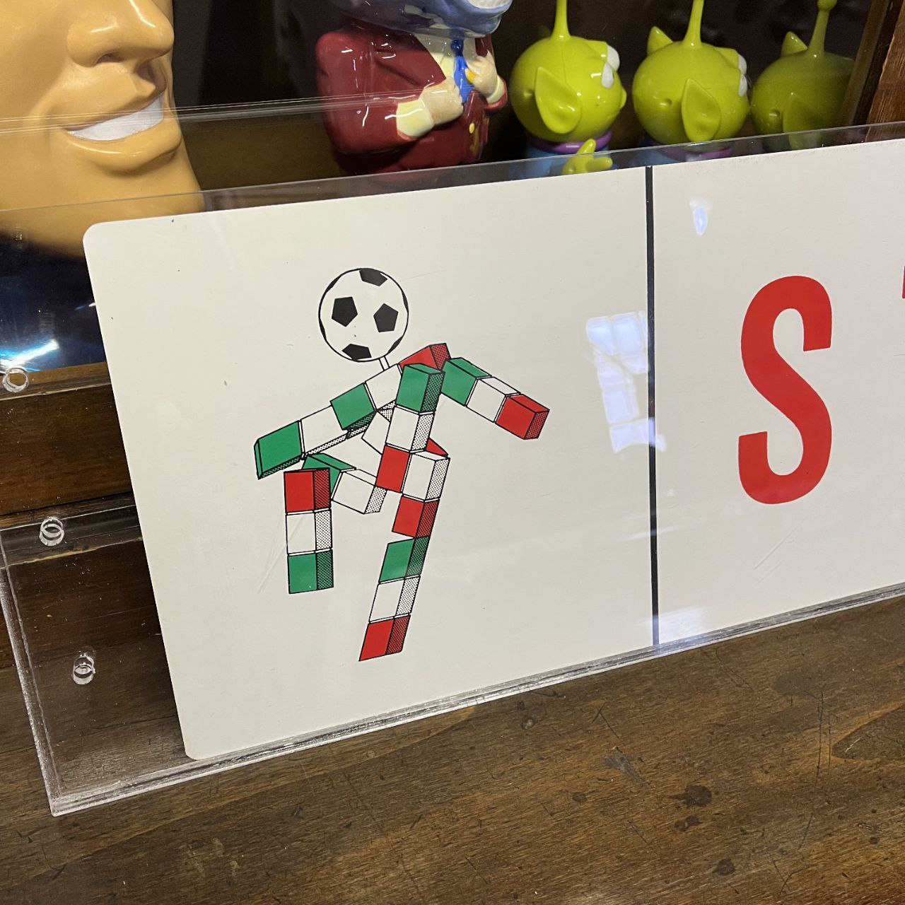 insegna da autobus - Italia '90 - Stadio di Genova