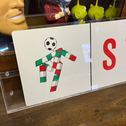 insegna da autobus - Italia '90 - Stadio di Genova