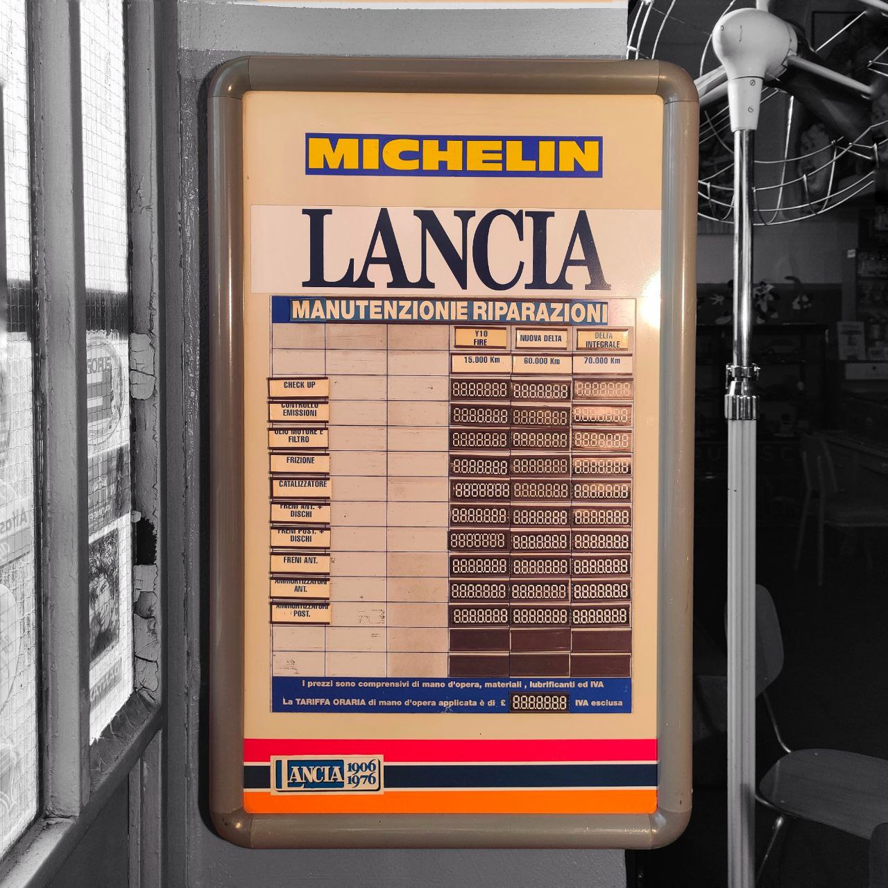 Listino prezzi manutenzione Lancia - Michelin | Anni '80