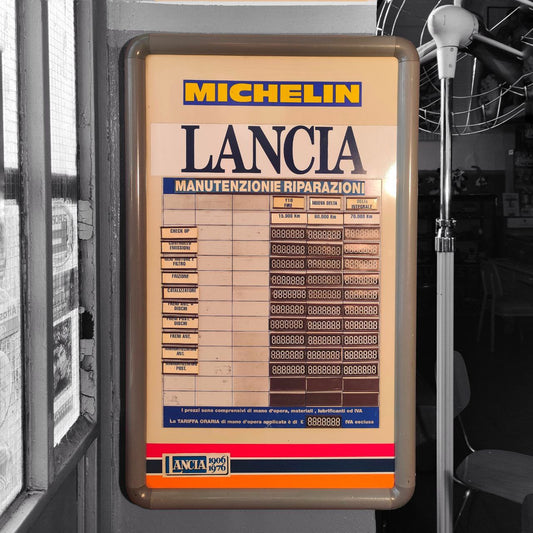 Listino prezzi manutenzione Lancia - Michelin | Anni '80