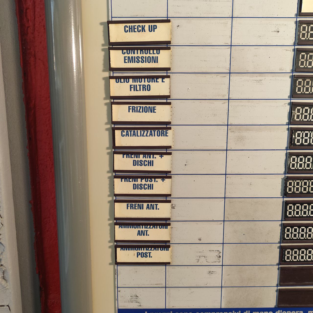 Listino prezzi manutenzione Lancia - Michelin | Anni '80