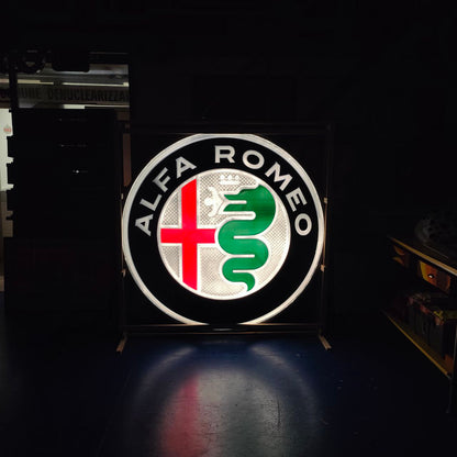 Insegna luminosa - Alfa Romeo (Ø180cm)