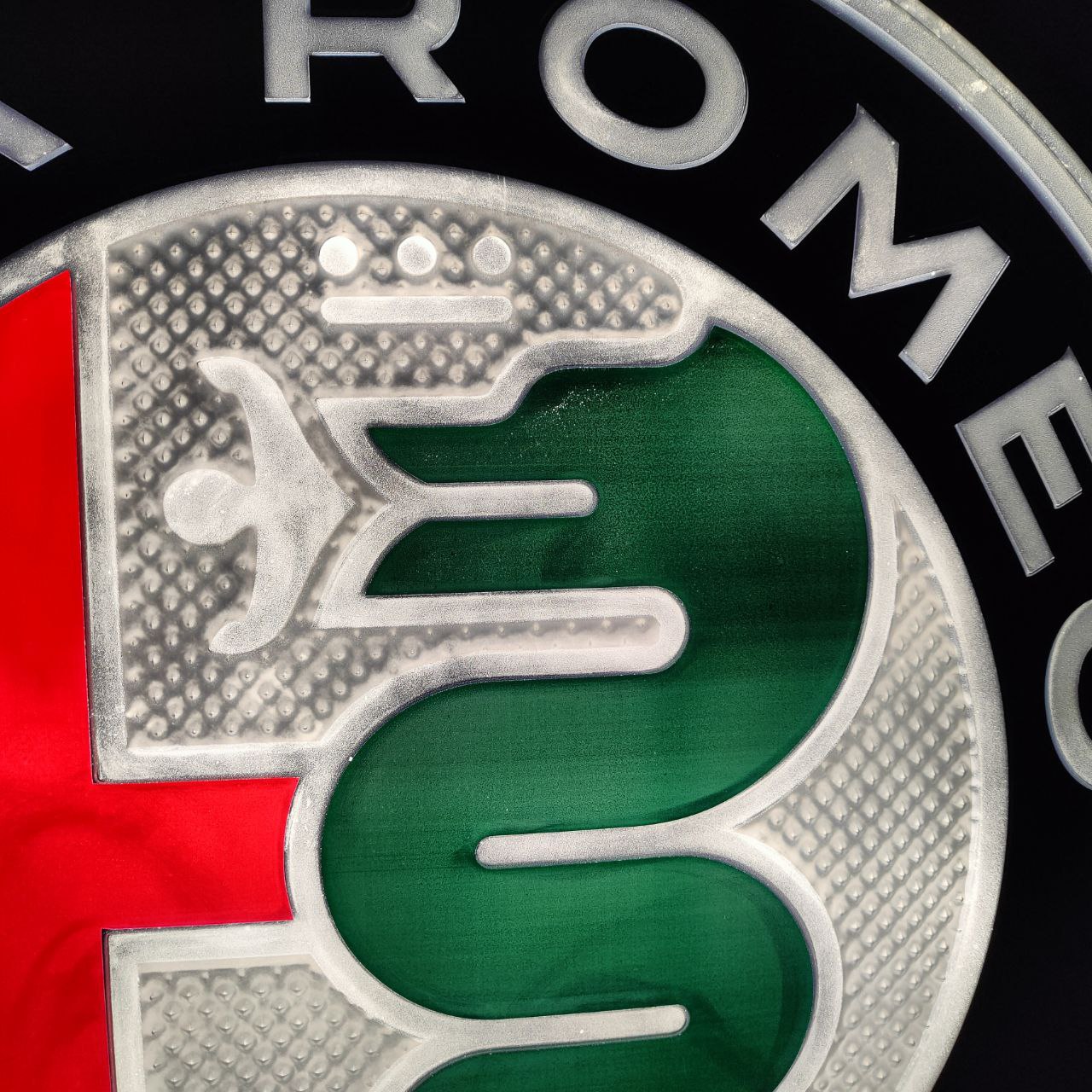 Insegna luminosa - Alfa Romeo (Ø180cm)