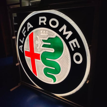 Insegna luminosa - Alfa Romeo (Ø180cm)