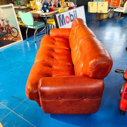 Divano in pelle vintage | Anni '70