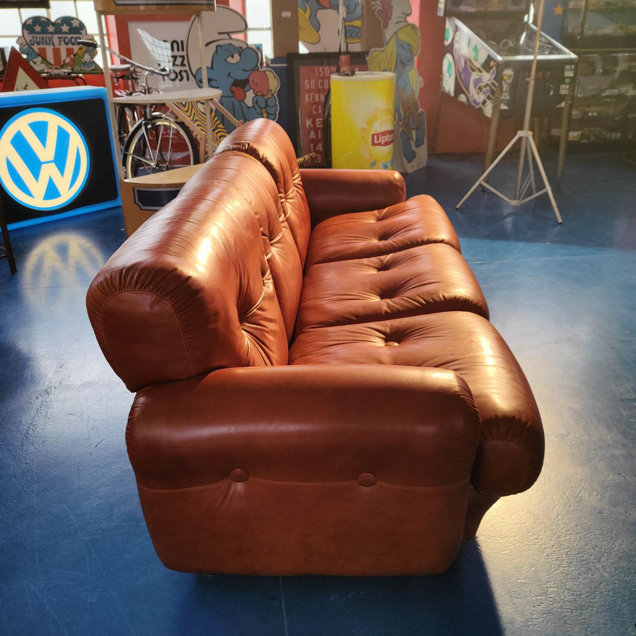 Divano in pelle vintage | Anni '70