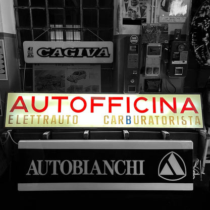 Insegna luminosa - Autofficina Elettrauto Carburatorista | Anni '60