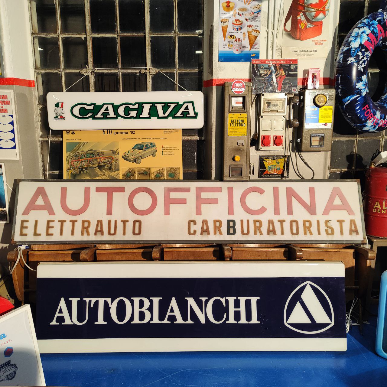 Insegna luminosa - Autofficina Elettrauto Carburatorista | Anni '60