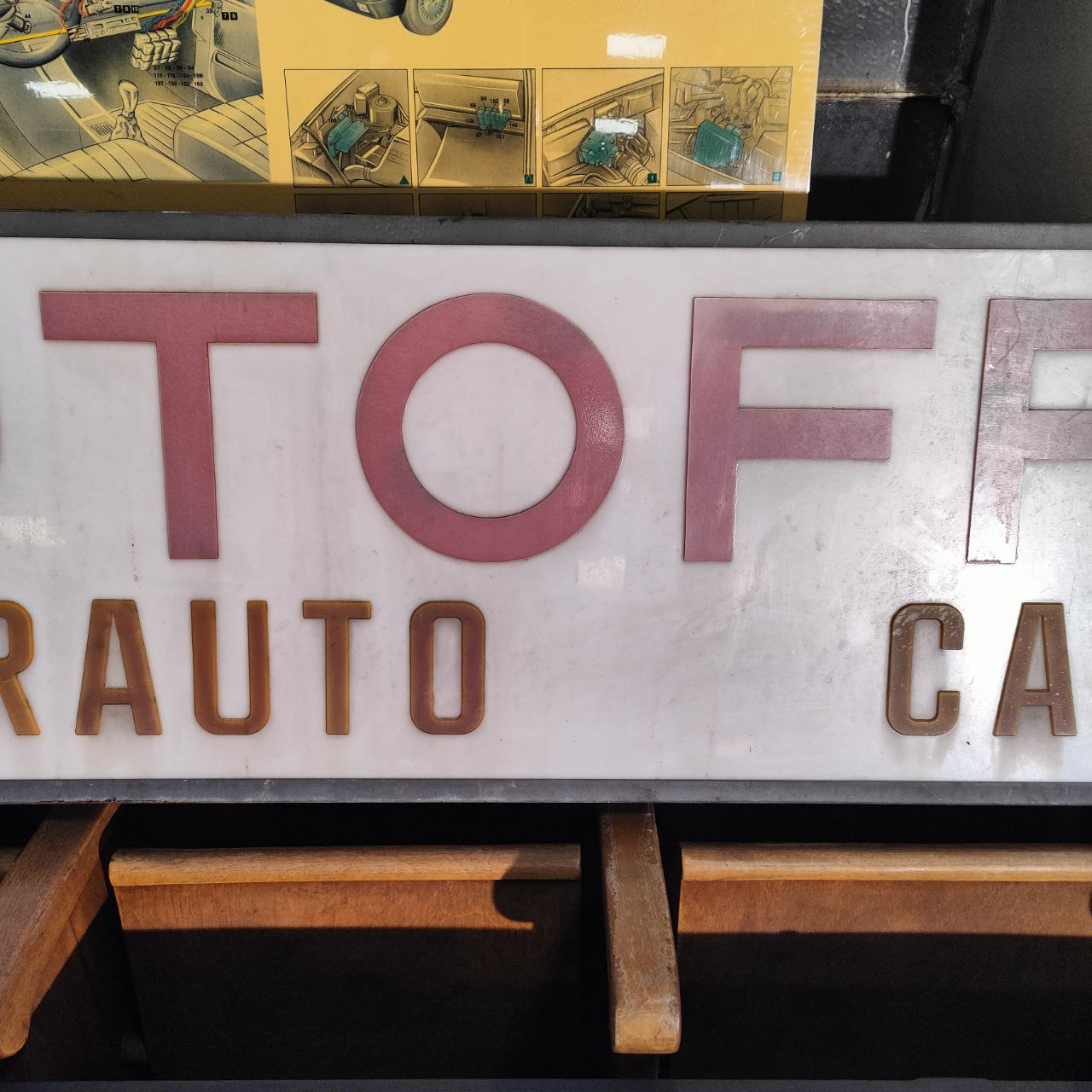 Insegna luminosa - Autofficina Elettrauto Carburatorista | Anni '60