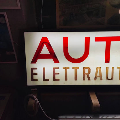 Insegna luminosa - Autofficina Elettrauto Carburatorista | Anni '60