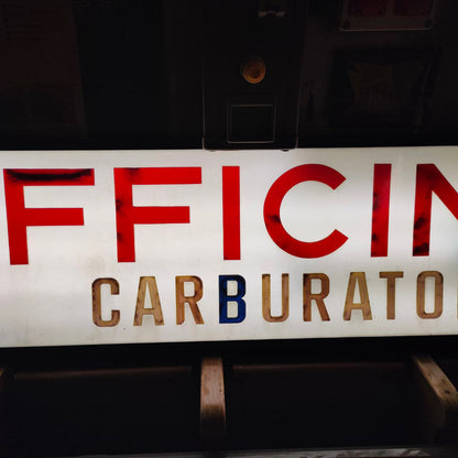 Insegna luminosa - Autofficina Elettrauto Carburatorista | Anni '60