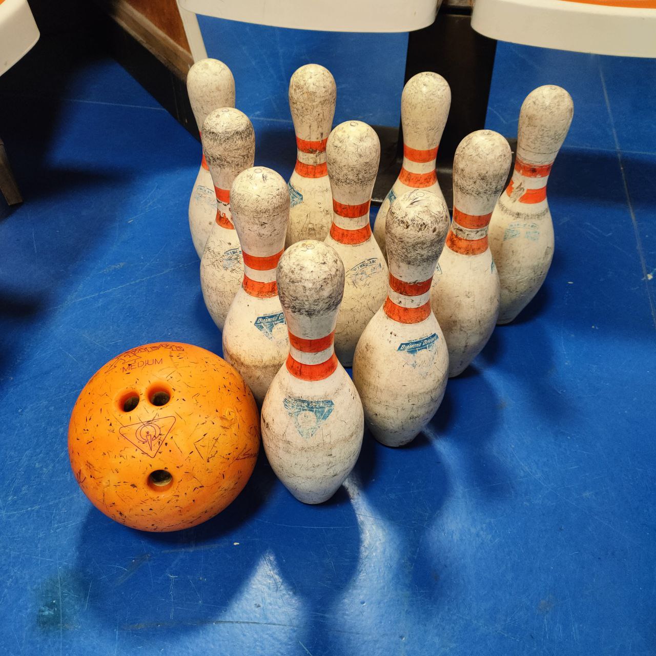 Set birilli + palla da bowling - Diamond Duramid | Anni '80