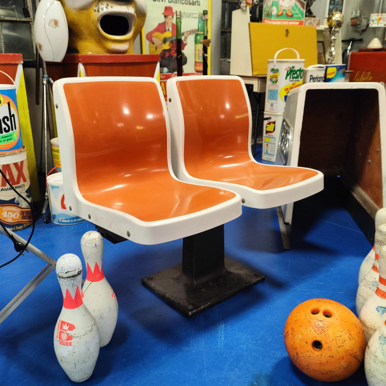 Set sedie da bowling | Anni '80