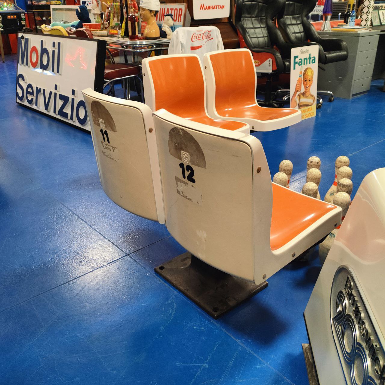 Set sedie da bowling | Anni '80