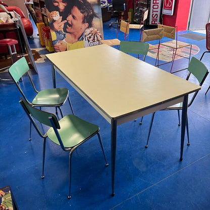 Tavolo in formica con sedie | Anni '70