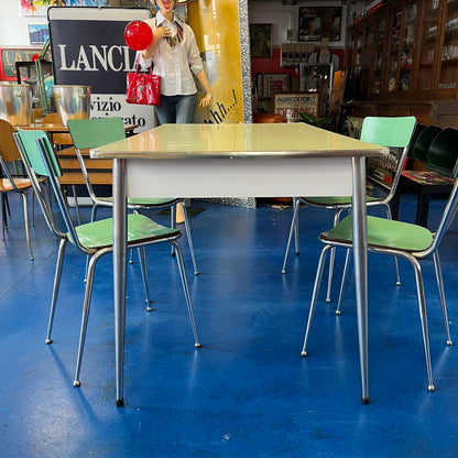 Tavolo in formica con sedie | Anni '70