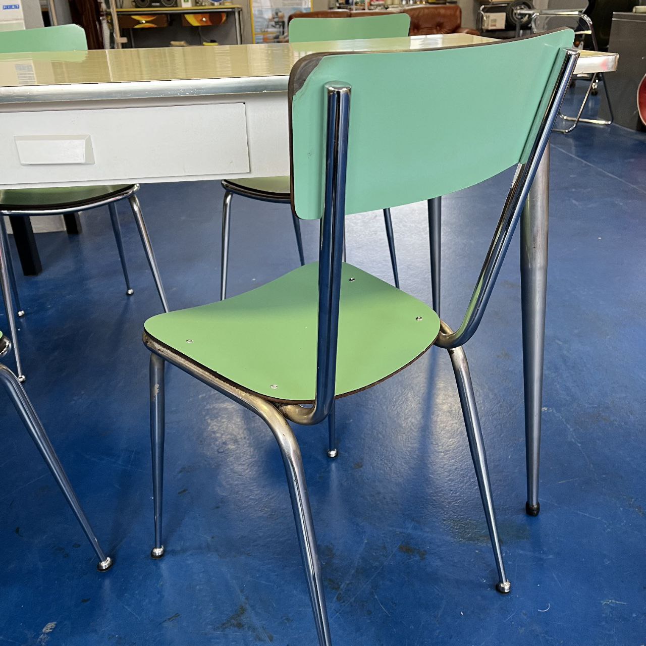 Tavolo in formica con sedie | Anni '70
