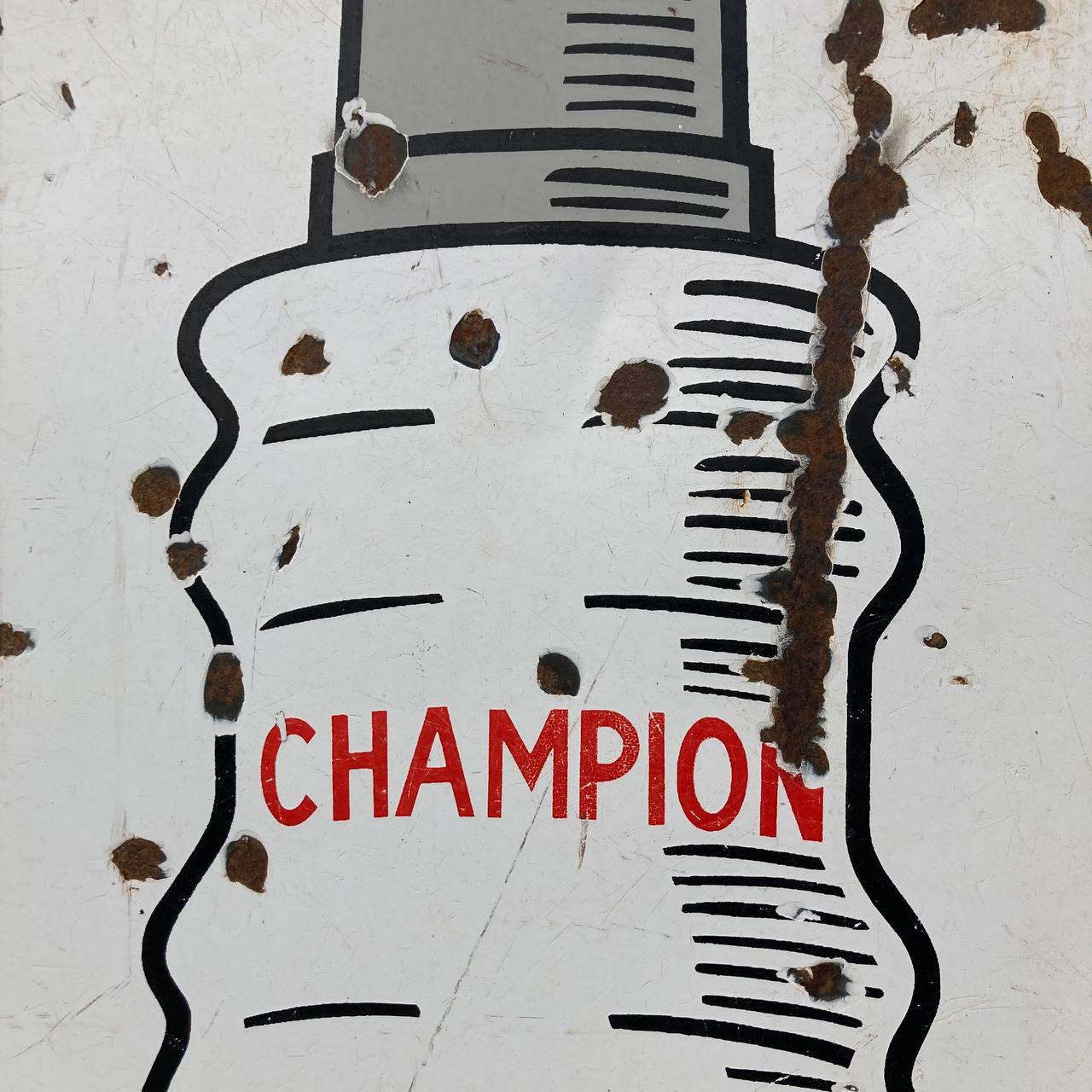 Insegna smaltata - Champion | Anni '60