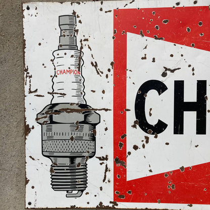Insegna smaltata - Champion | Anni '60