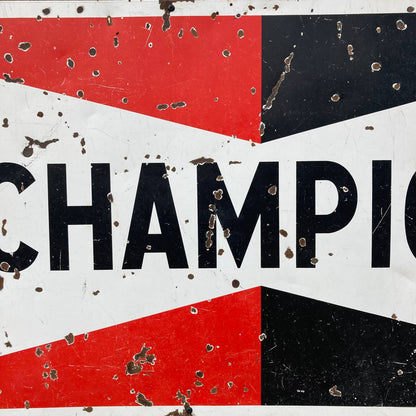 Insegna smaltata - Champion | Anni '60