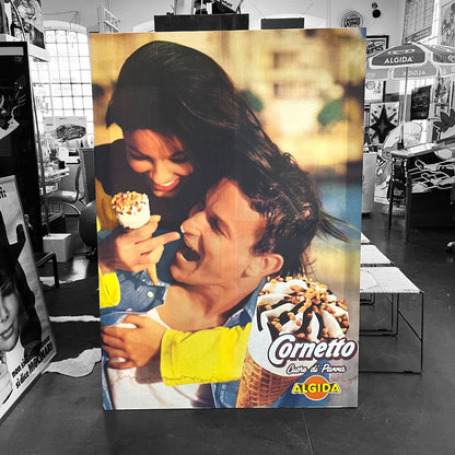 Tela pubblicitaria - Cornetto Algida | Anni '80