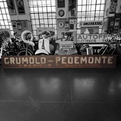 Insegna con gemme rifrangenti - Grumolo Pedemonte | Anni '30