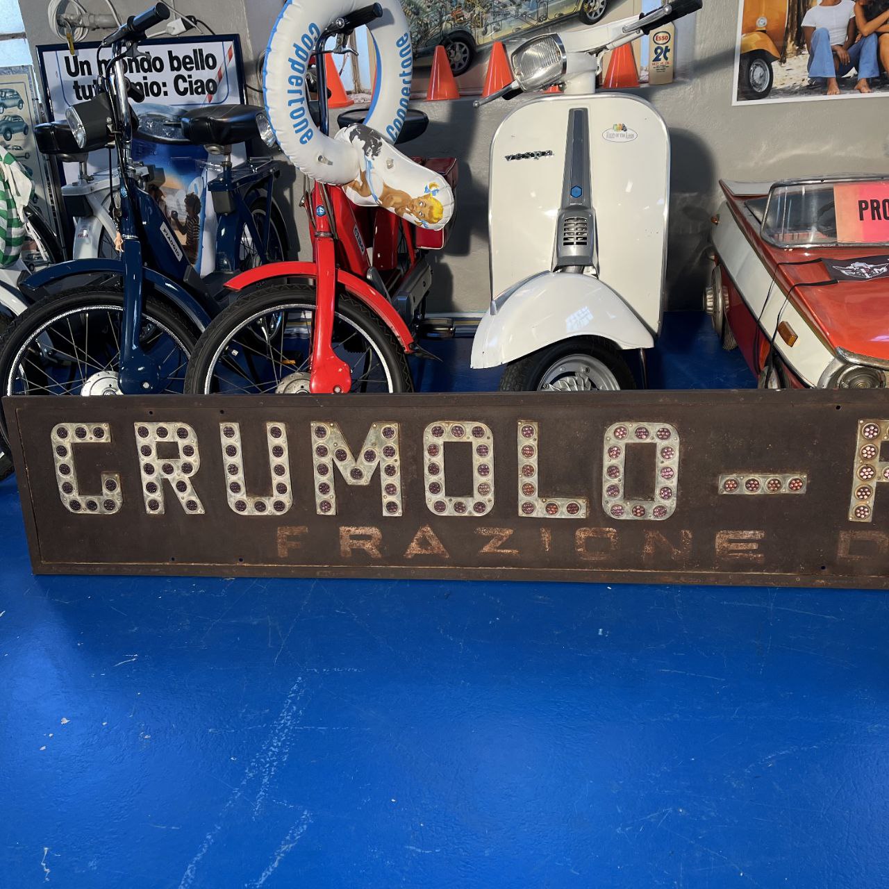 Insegna con gemme rifrangenti - Grumolo Pedemonte | Anni '30