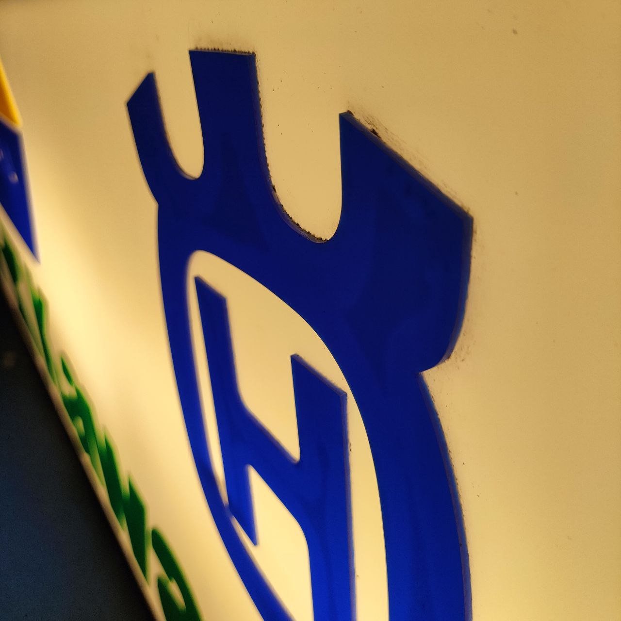 Insegna luminosa - Kawasaki Husqvarna | Anni '80