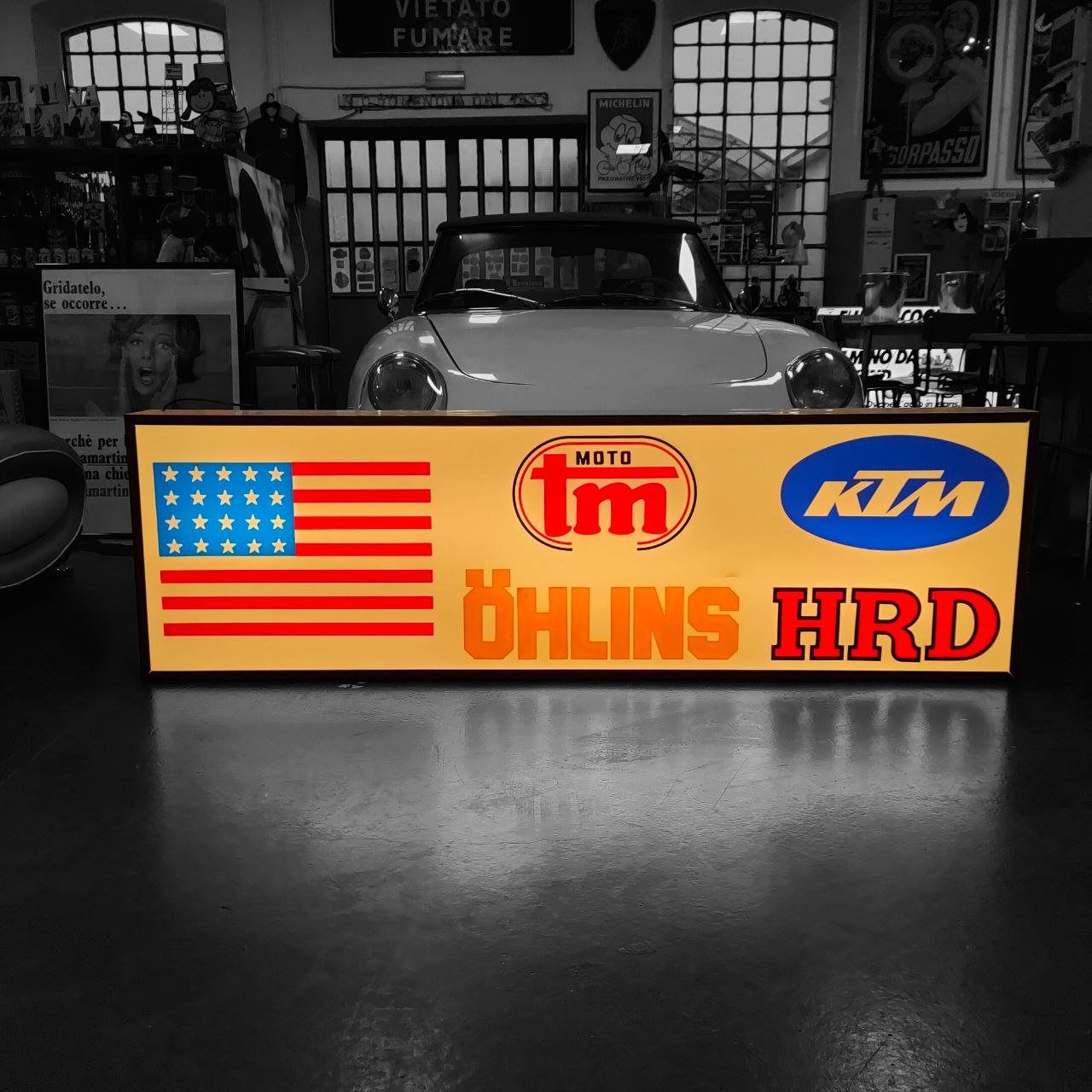 Insegna luminosa - KTM, HRD, Öhlins, Moto TM Racing