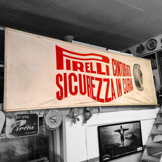 Tela pubblicitaria Pirelli Cinturato | Anni '60