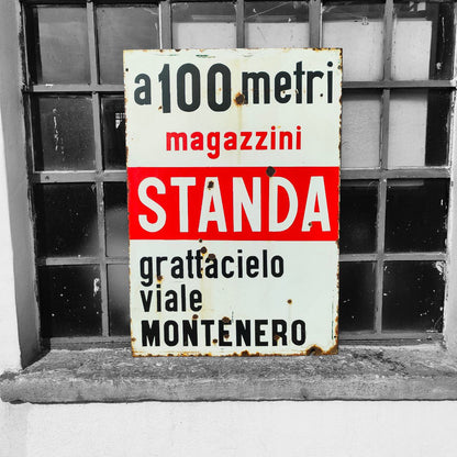 Insegna smaltata - Magazzini Standa | Anni '60