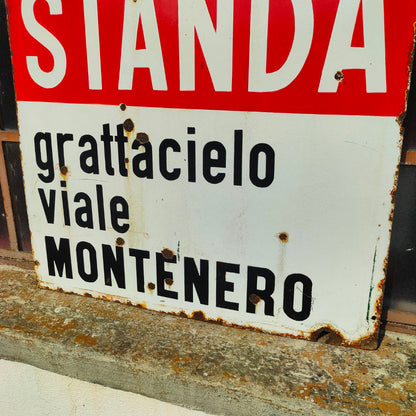 Insegna smaltata - Magazzini Standa | Anni '60