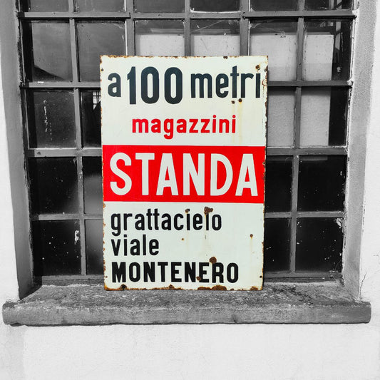Insegna smaltata - Magazzini Standa | Anni '60