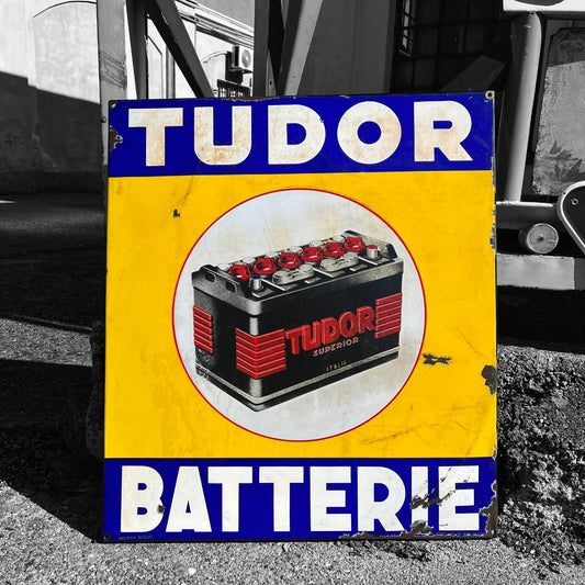 Insegna smaltata - Tudor Batterie | Anni '50
