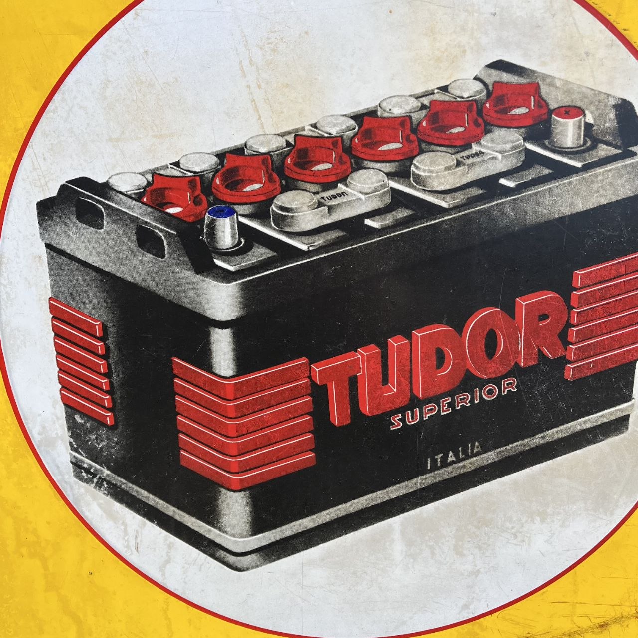 Insegna smaltata - Tudor Batterie | Anni '50