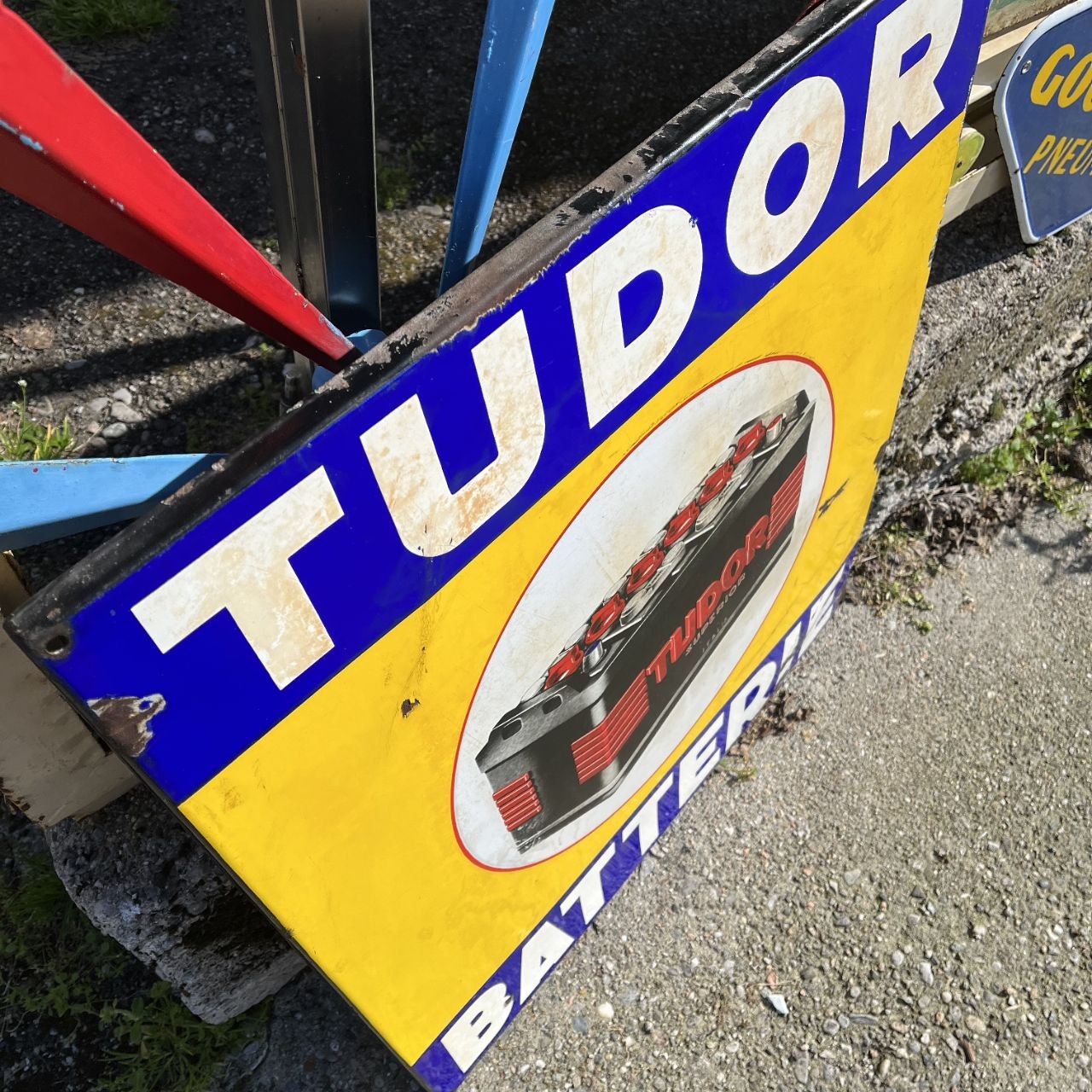 Insegna smaltata - Tudor Batterie | Anni '50