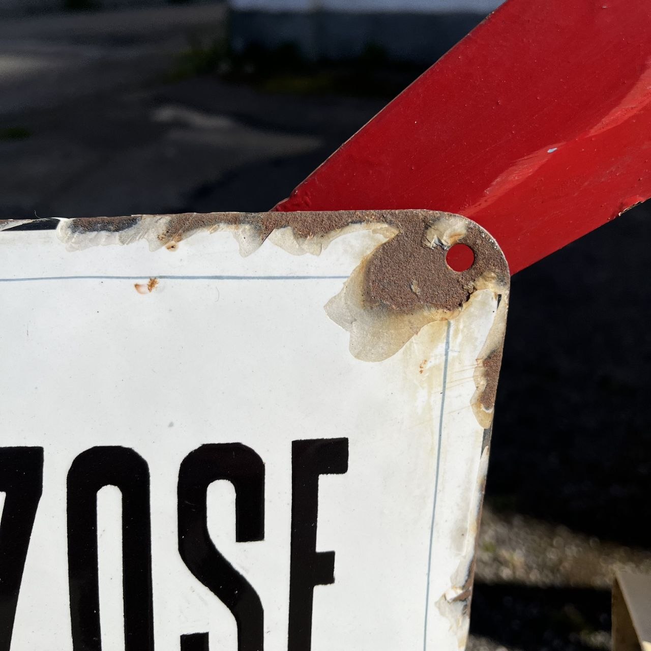 Targa smaltata - Fabbrica di Acque Gazose e Ghiaccio Artificiale | Anni '30