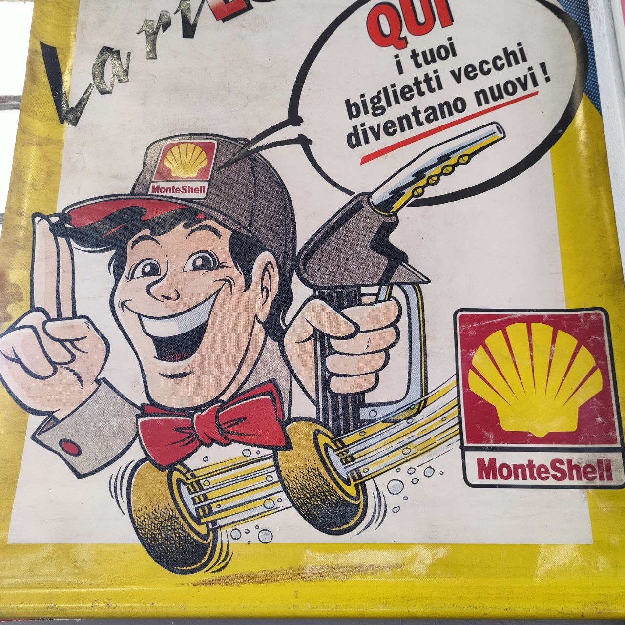 Telo Pubblicitario MonteShell - Miliardissima Lotteria | Anni '90