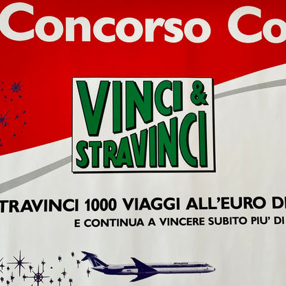 Adesivo pubblicitario - Coca-Cola Concorso Euro Disney Alitalia
