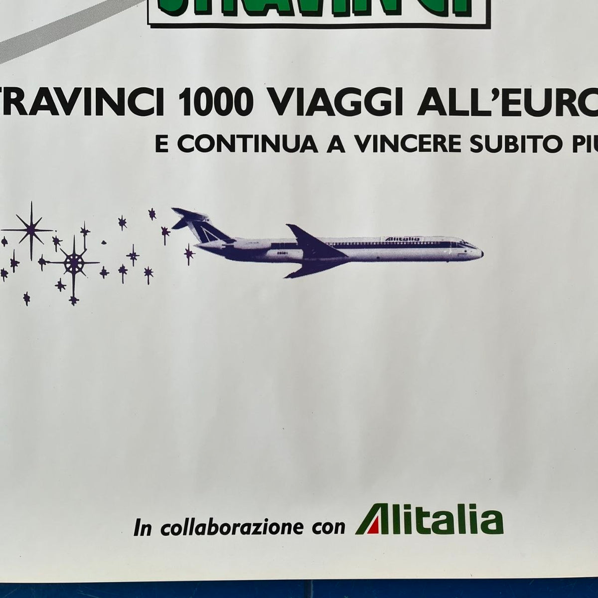 Adesivo pubblicitario - Coca-Cola Concorso Euro Disney Alitalia